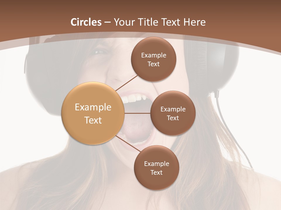 Female Joy Young PowerPoint Template