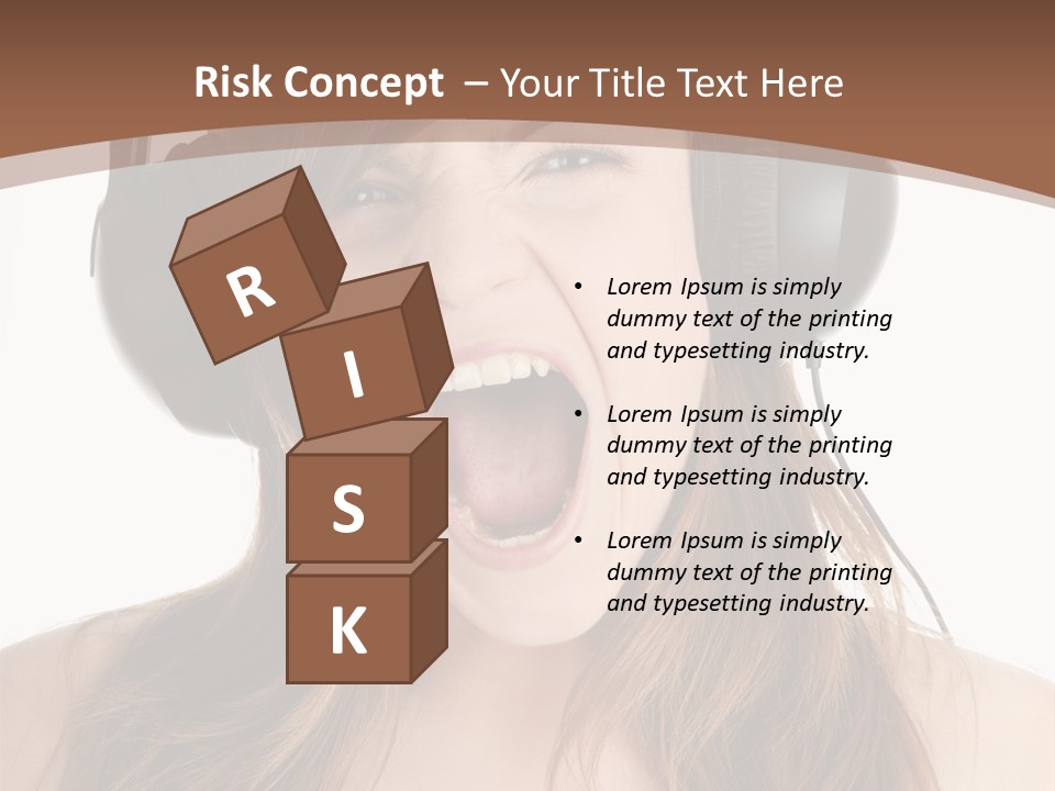 Female Joy Young PowerPoint Template