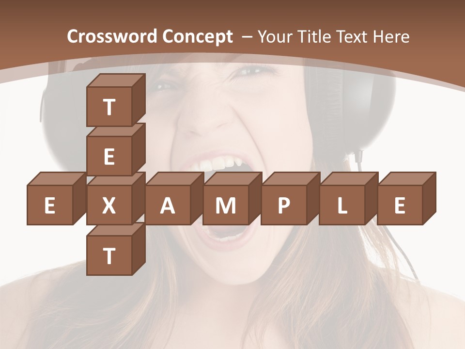 Female Joy Young PowerPoint Template