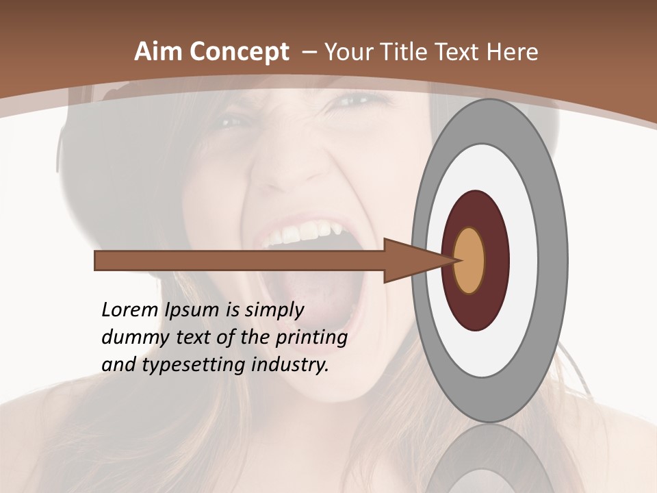 Female Joy Young PowerPoint Template