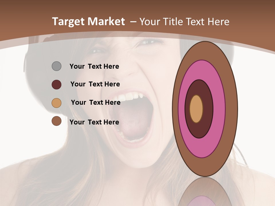 Female Joy Young PowerPoint Template