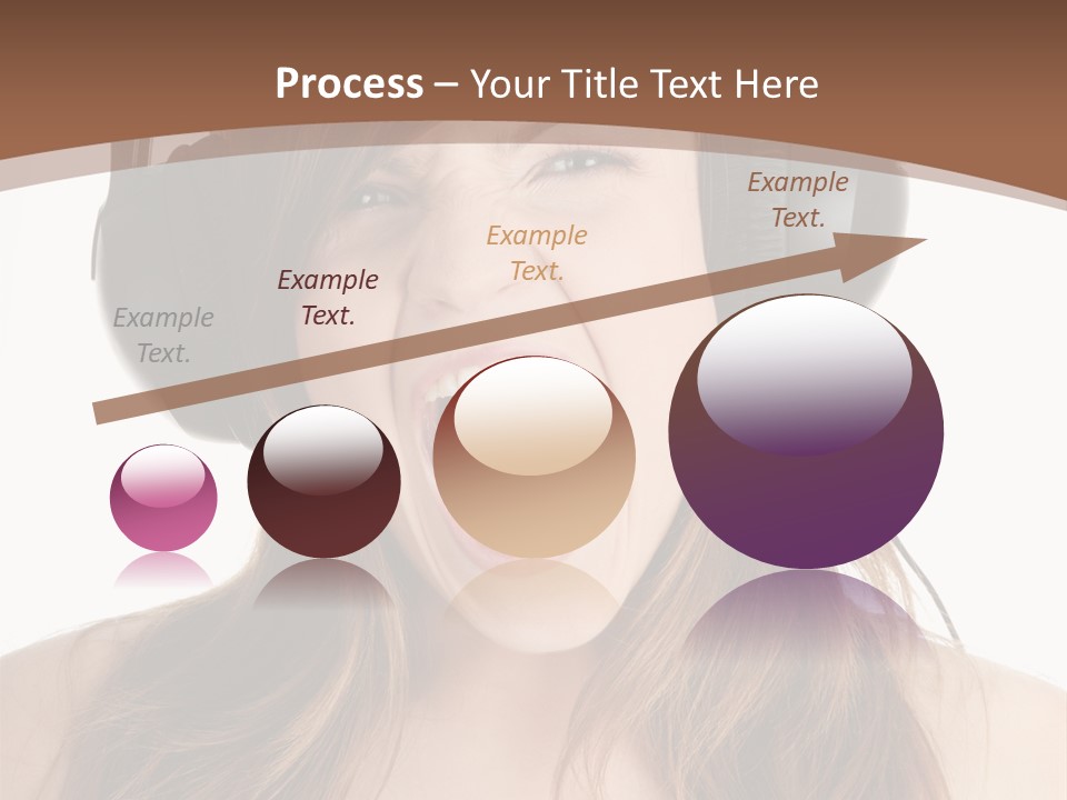 Female Joy Young PowerPoint Template