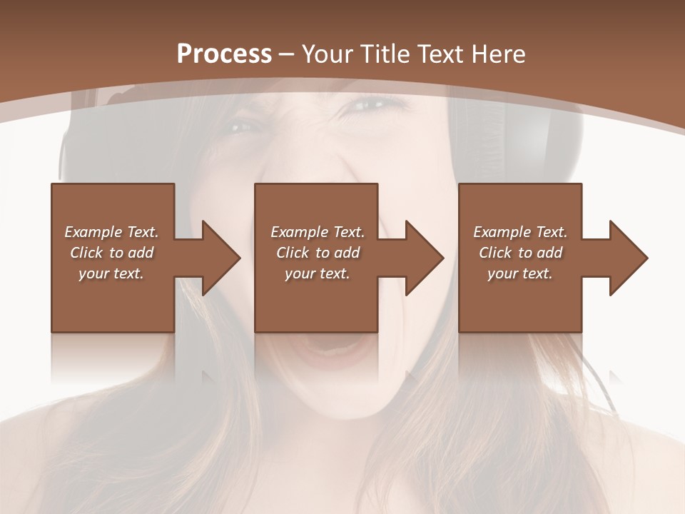 Female Joy Young PowerPoint Template