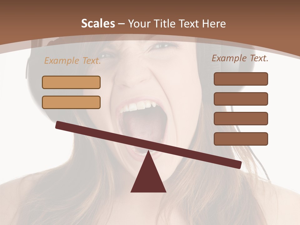 Female Joy Young PowerPoint Template