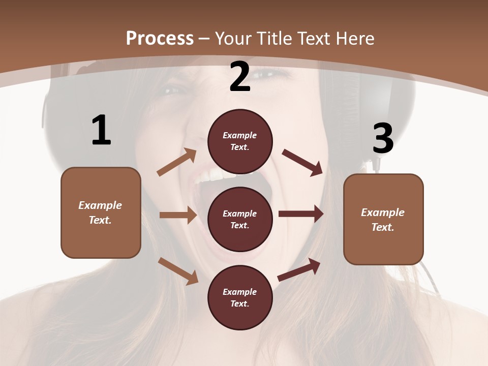 Female Joy Young PowerPoint Template