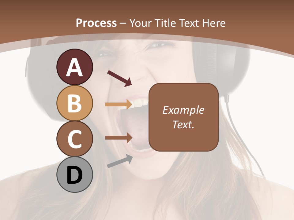 Female Joy Young PowerPoint Template