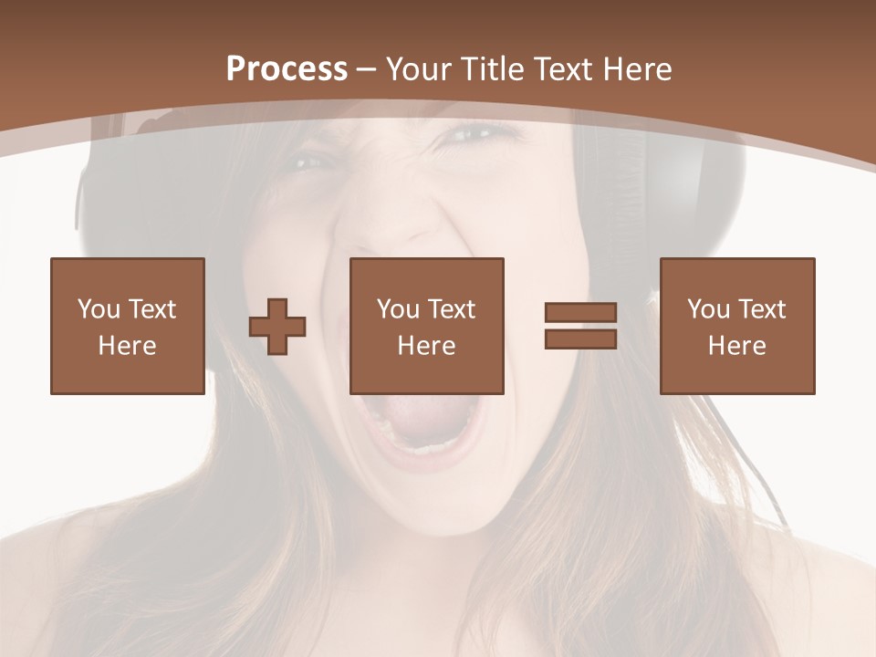 Female Joy Young PowerPoint Template