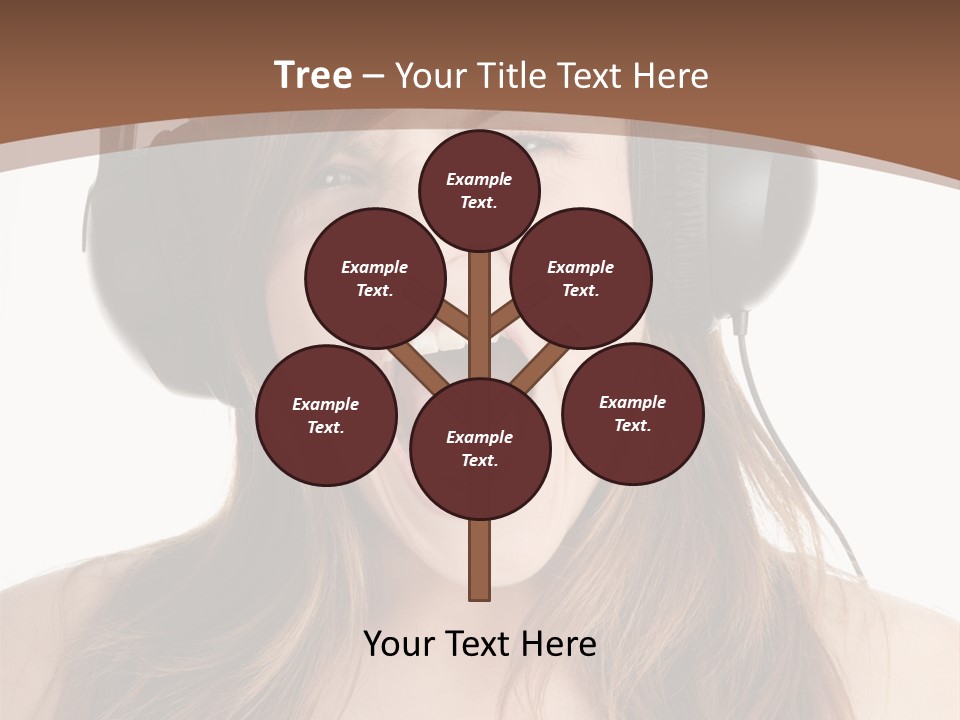 Female Joy Young PowerPoint Template