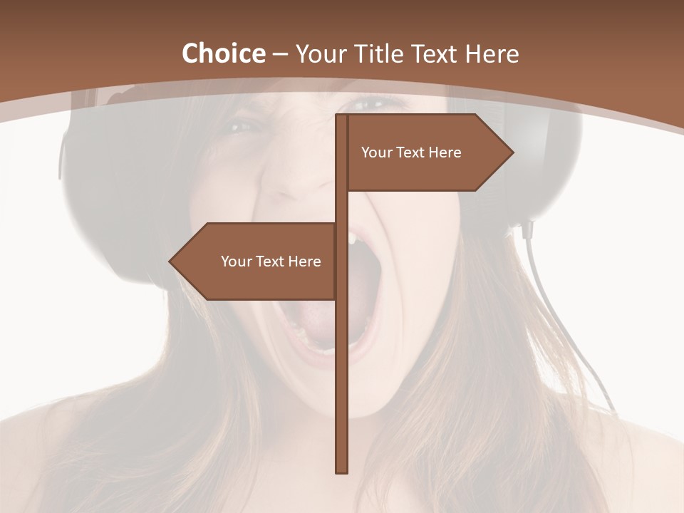 Female Joy Young PowerPoint Template