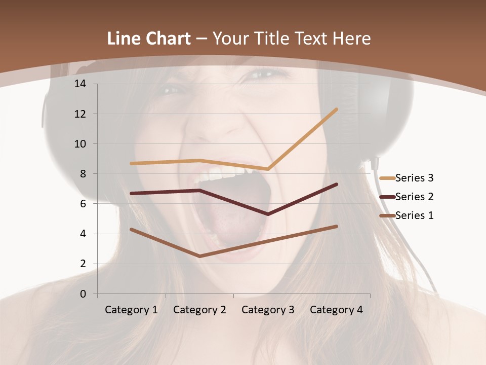 Female Joy Young PowerPoint Template