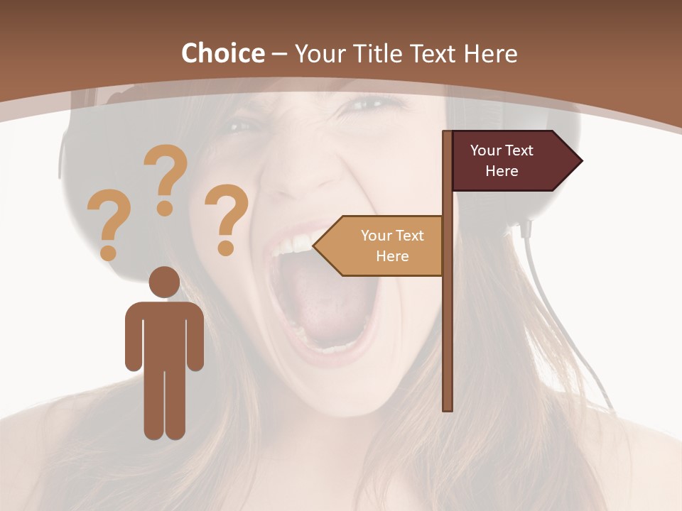 Female Joy Young PowerPoint Template