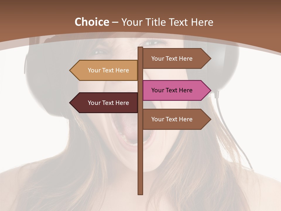 Female Joy Young PowerPoint Template