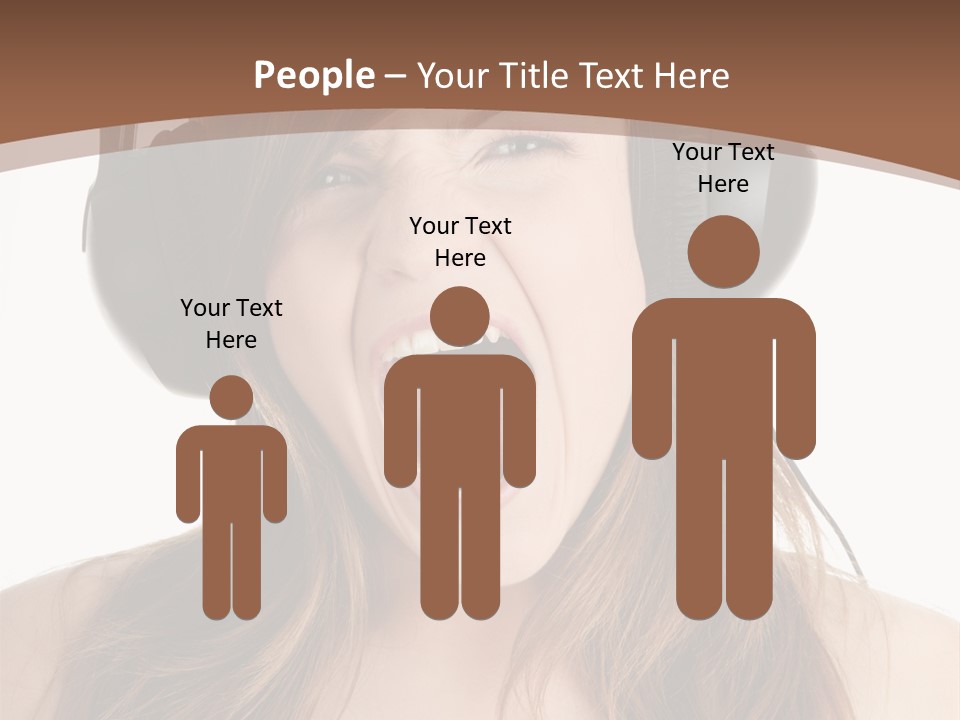 Female Joy Young PowerPoint Template