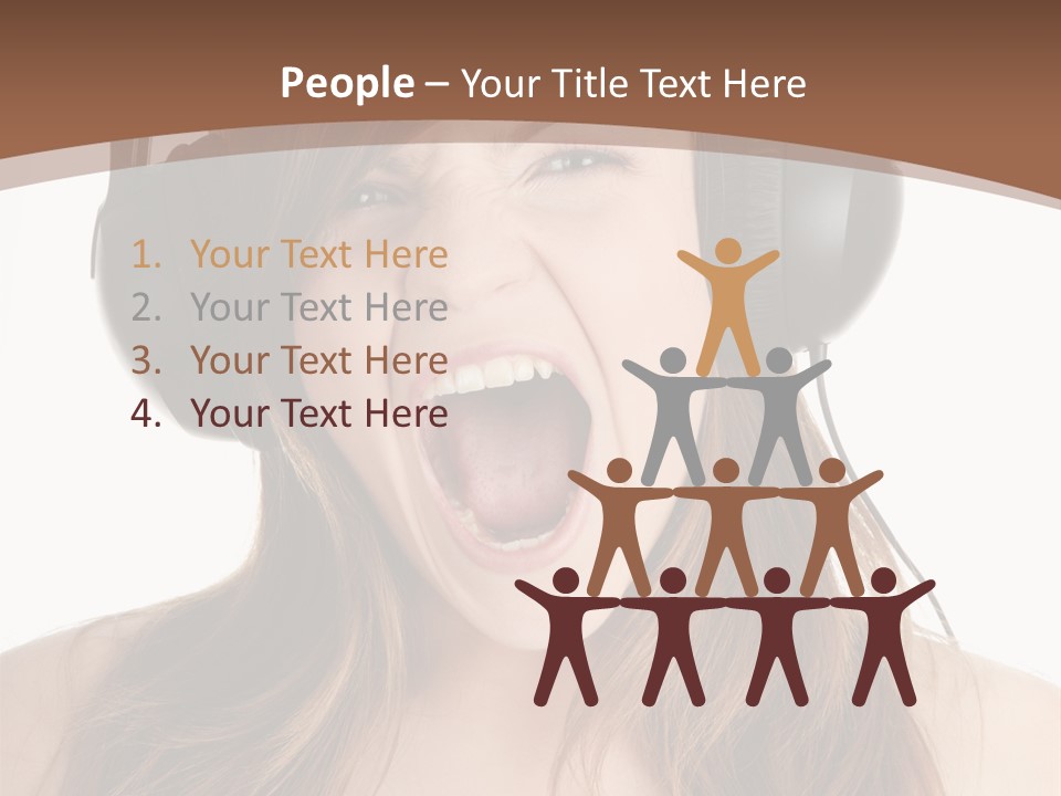 Female Joy Young PowerPoint Template