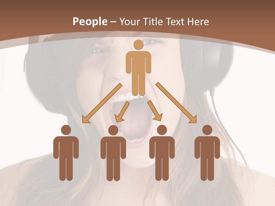 Female Joy Young PowerPoint Template