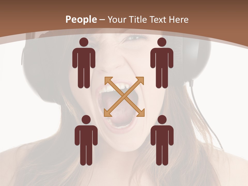 Female Joy Young PowerPoint Template