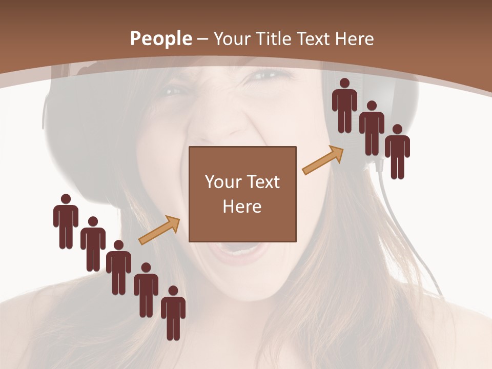 Female Joy Young PowerPoint Template