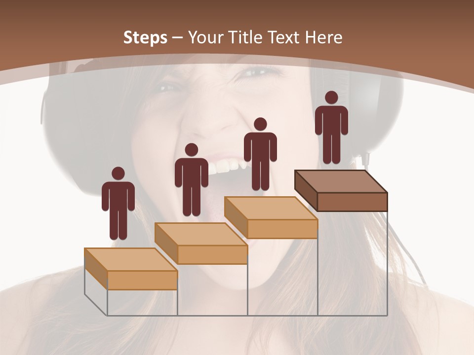 Female Joy Young PowerPoint Template