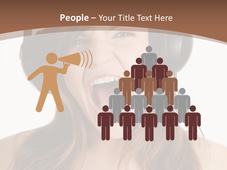 Female Joy Young PowerPoint Template