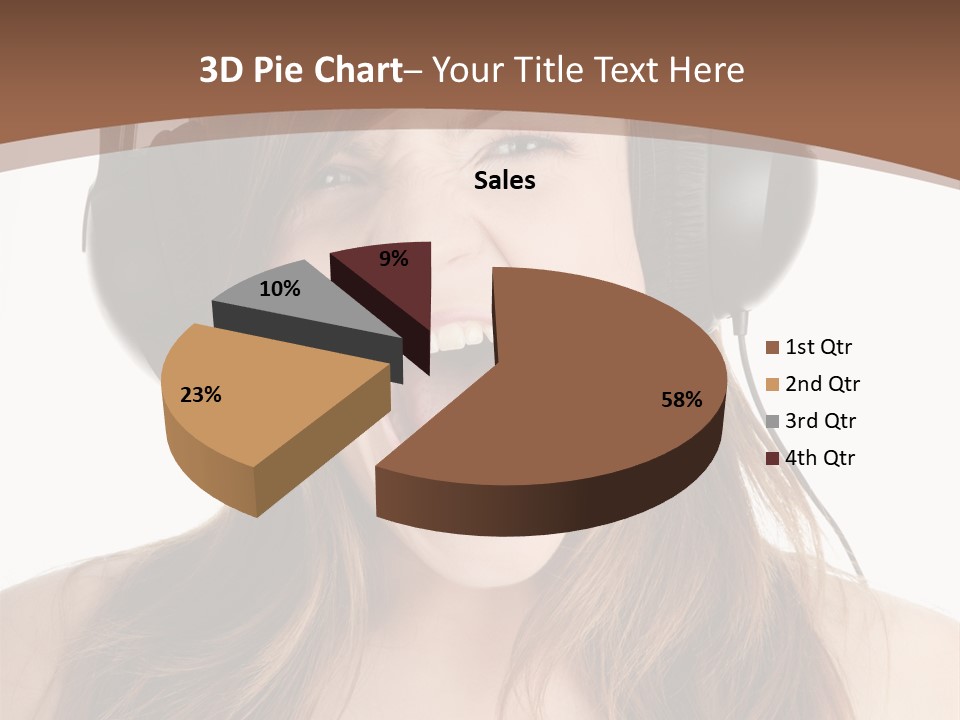 Female Joy Young PowerPoint Template