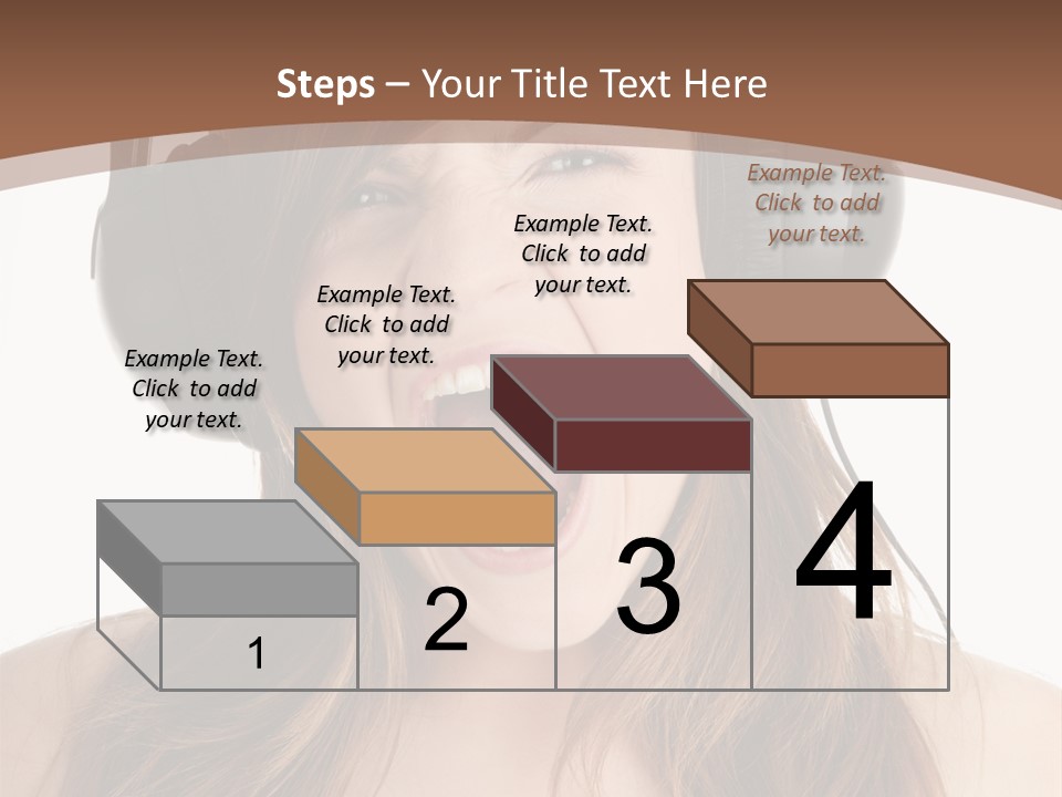 Female Joy Young PowerPoint Template