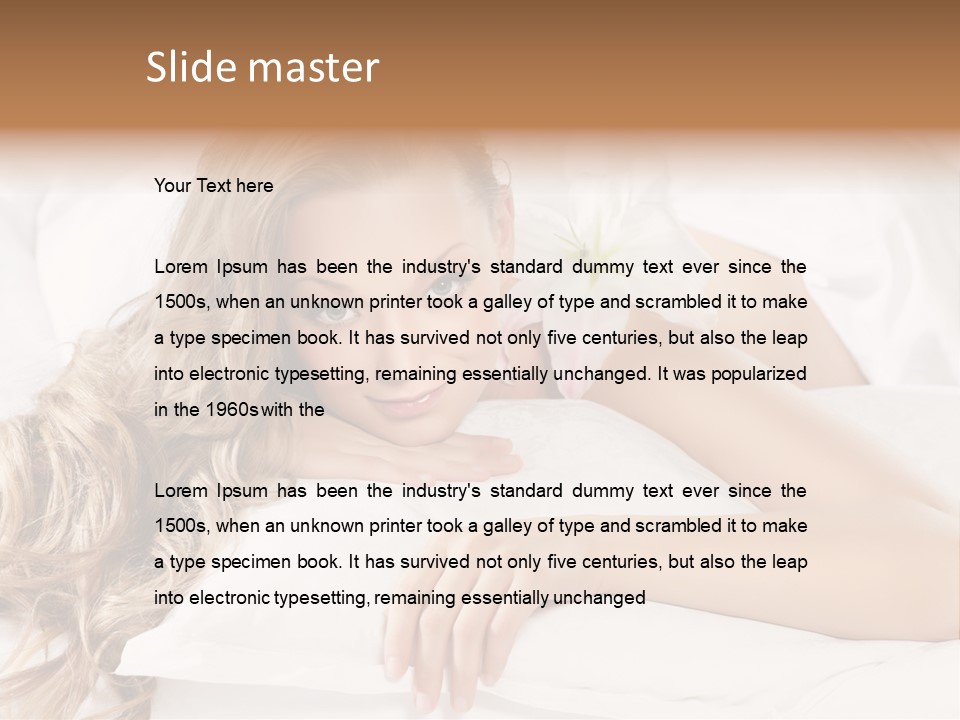 Pillow Lifestyle Spa PowerPoint Template