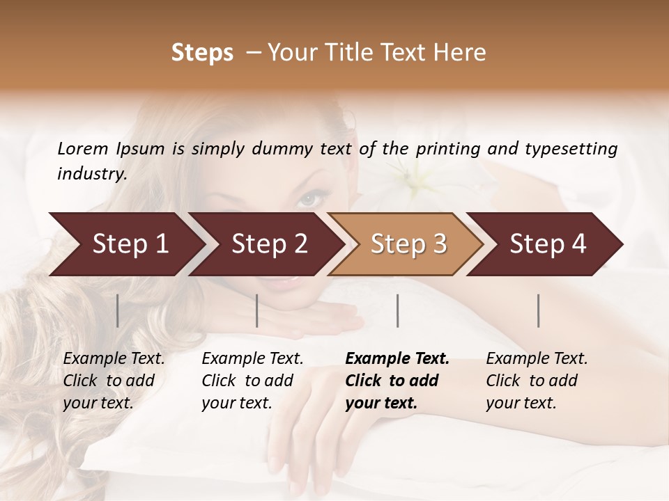 Pillow Lifestyle Spa PowerPoint Template