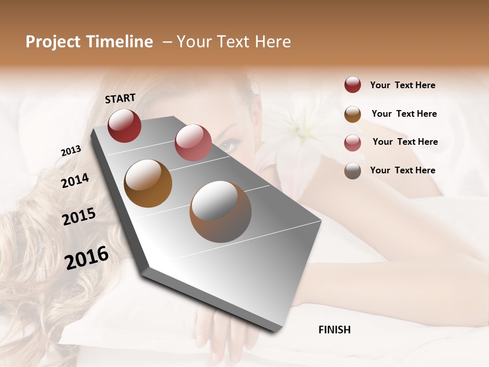 Pillow Lifestyle Spa PowerPoint Template