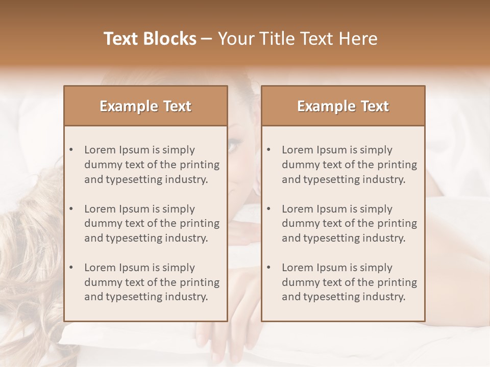 Pillow Lifestyle Spa PowerPoint Template