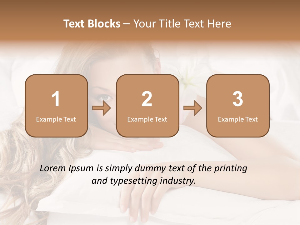 Pillow Lifestyle Spa PowerPoint Template