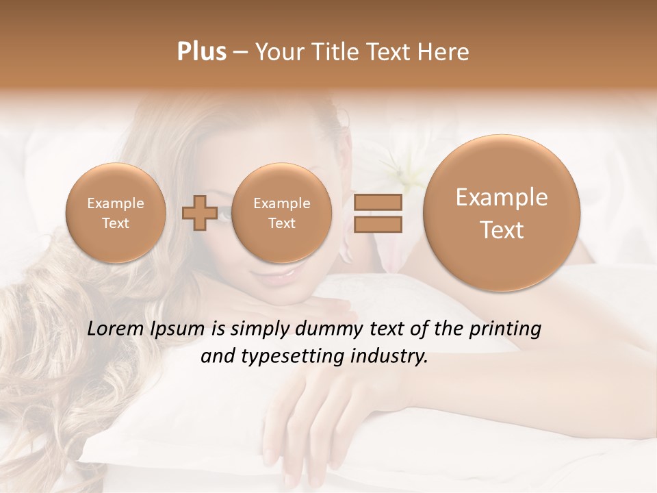 Pillow Lifestyle Spa PowerPoint Template