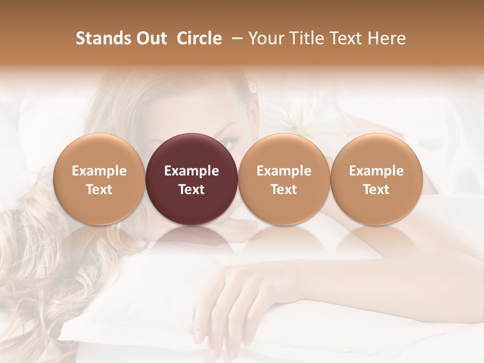 Pillow Lifestyle Spa PowerPoint Template