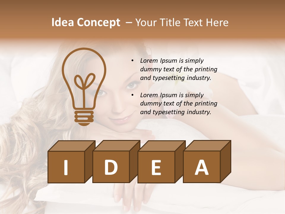 Pillow Lifestyle Spa PowerPoint Template