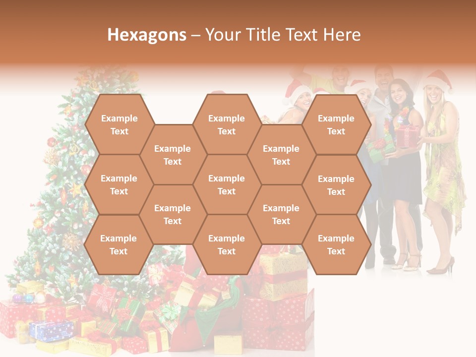 Tree Christmas Man PowerPoint Template