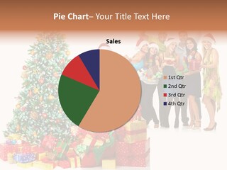 Tree Christmas Man PowerPoint Template