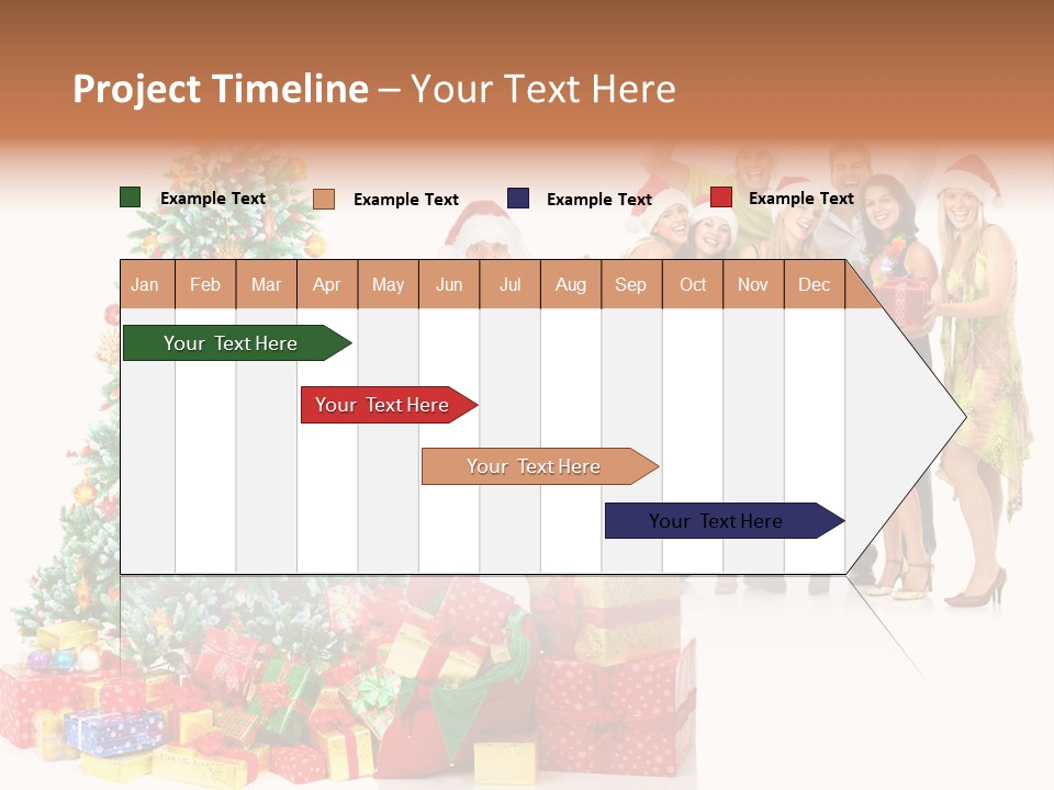Tree Christmas Man PowerPoint Template