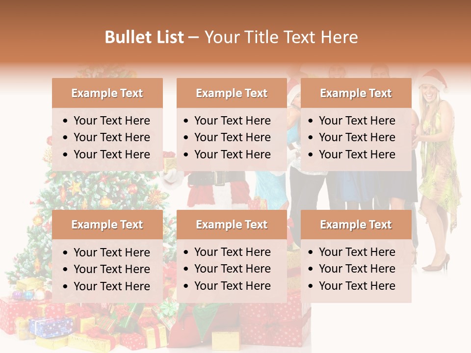 Tree Christmas Man PowerPoint Template