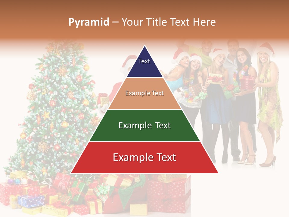 Tree Christmas Man PowerPoint Template