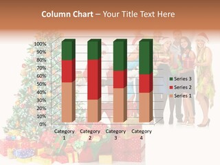 Tree Christmas Man PowerPoint Template