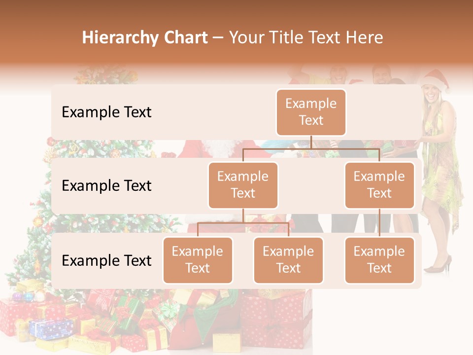 Tree Christmas Man PowerPoint Template