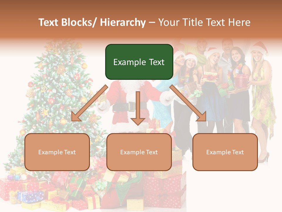 Tree Christmas Man PowerPoint Template