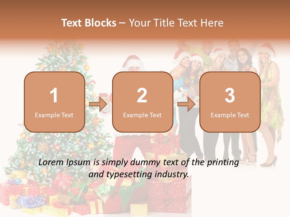 Tree Christmas Man PowerPoint Template