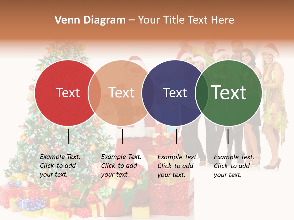 Tree Christmas Man PowerPoint Template