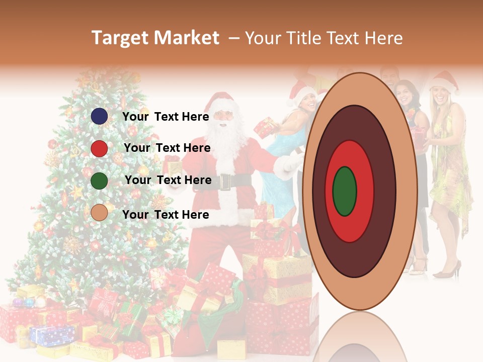 Tree Christmas Man PowerPoint Template