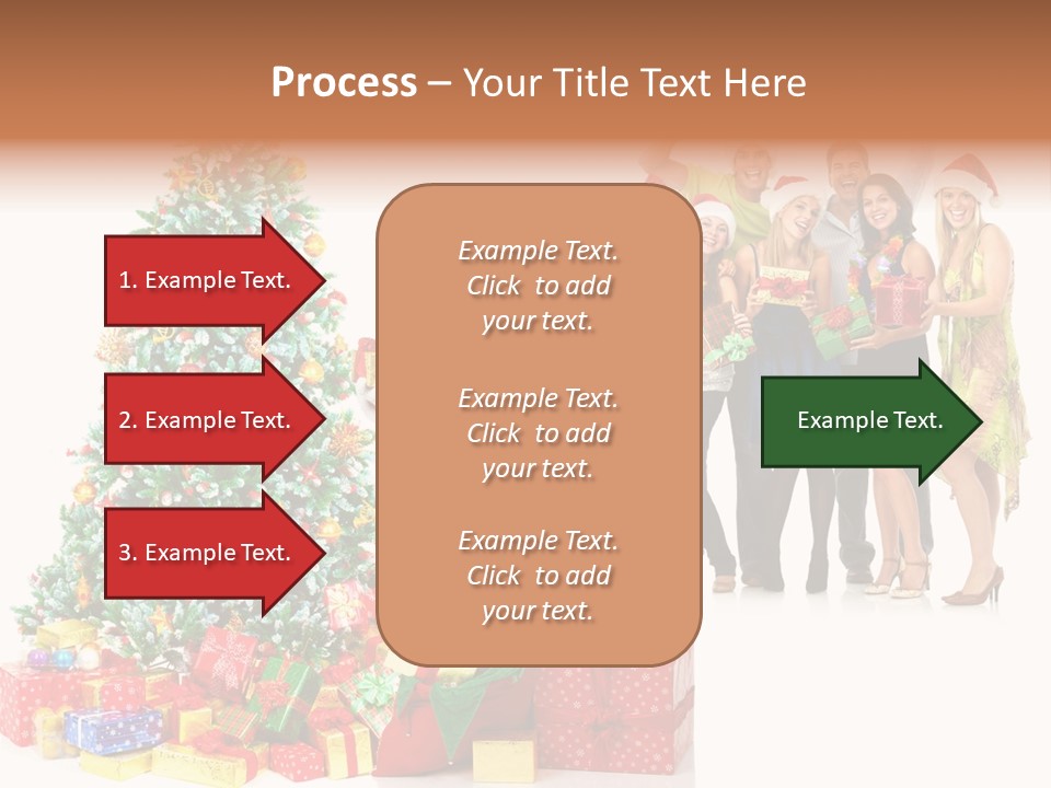 Tree Christmas Man PowerPoint Template