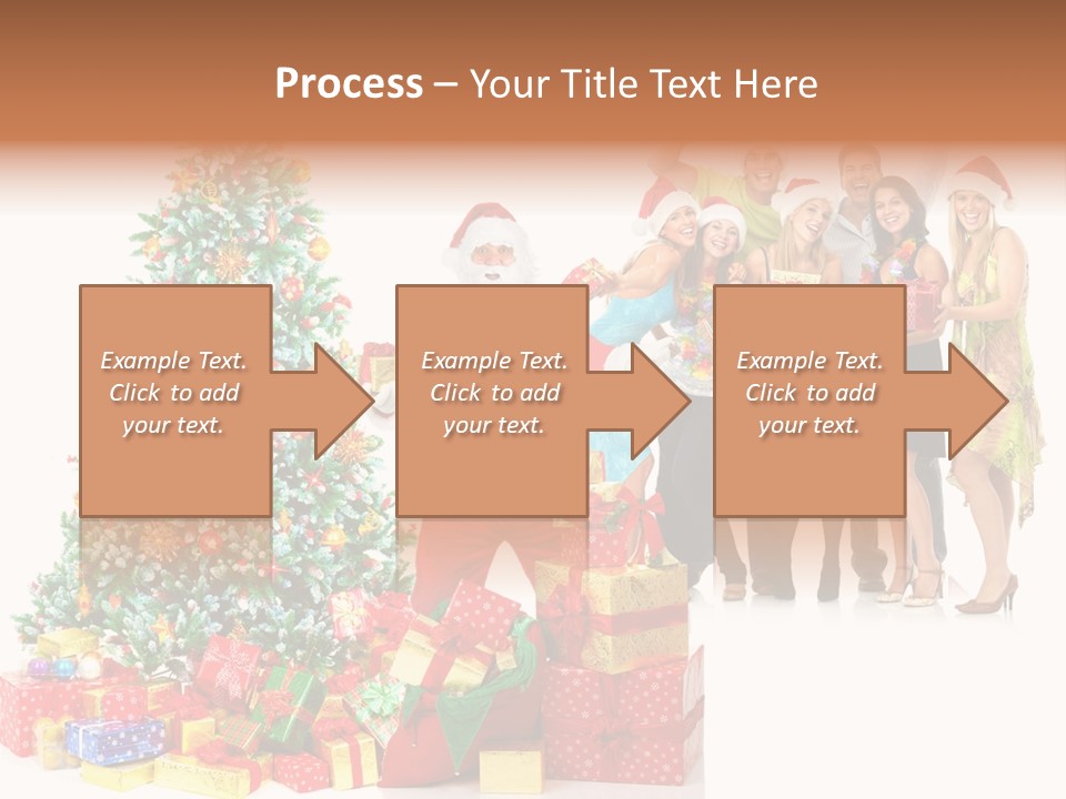 Tree Christmas Man PowerPoint Template
