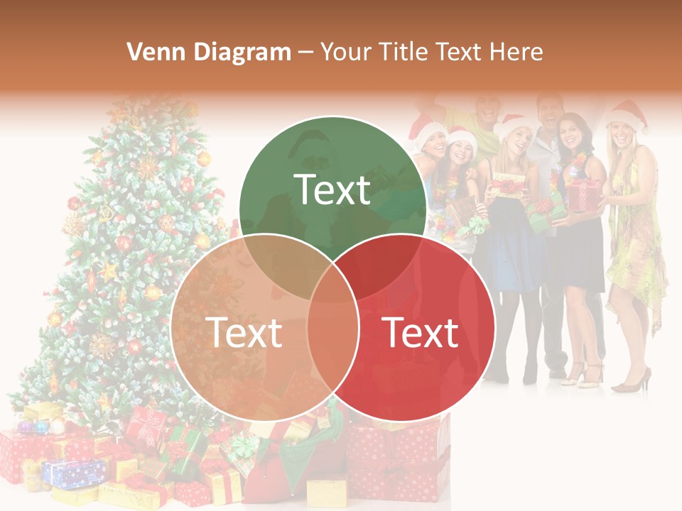 Tree Christmas Man PowerPoint Template