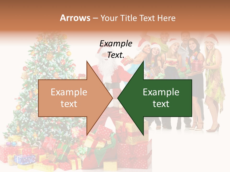 Tree Christmas Man PowerPoint Template