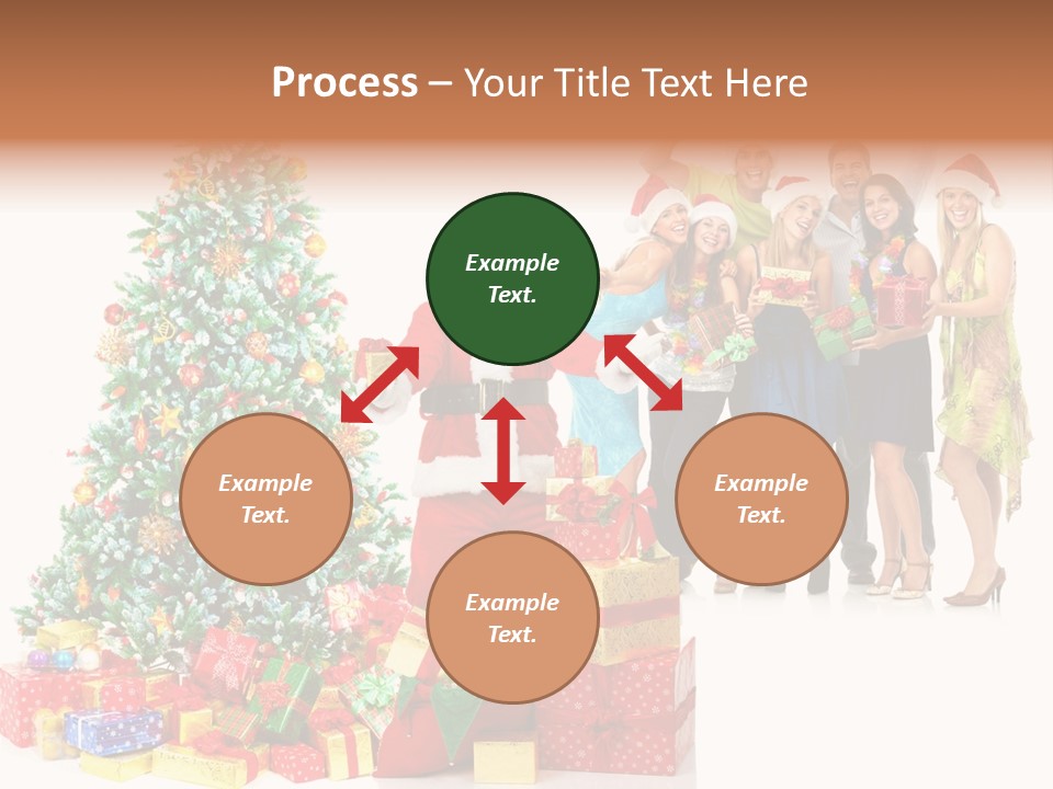 Tree Christmas Man PowerPoint Template