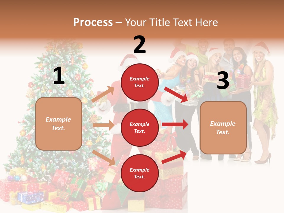 Tree Christmas Man PowerPoint Template